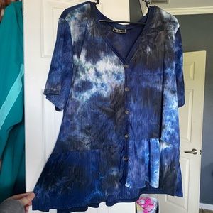 Tie Dye BabyDoll Top